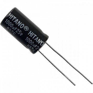 1000UF-25V-85-HITANO-25X 25x capacitor eletrolítico 1000uf x 25v 105C HITANO