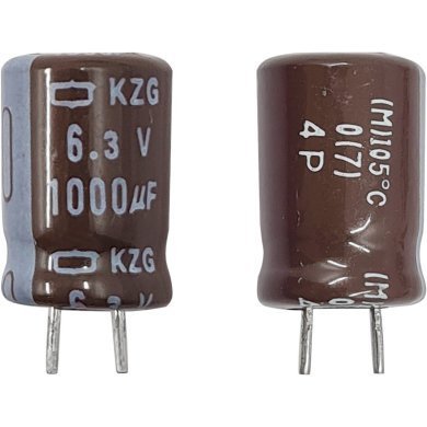 1000X6.3NCC-KZG 10x Capacitor Eletrolitico 1000uf 6.3v 8x12mm NCC KZG