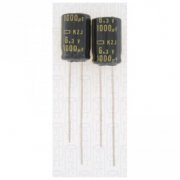 Capacitor Eletrolitico 1000uf 6.3V 105º NCC Nippon Chemi-Con - LOW ESR  (Indisponível - sem previsão de chegad