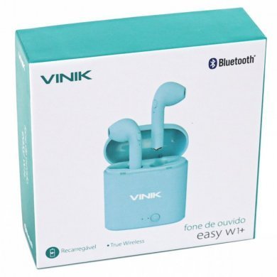 100293 Vinik Fone de Ouvido Bluetooth EASY W1 TWS Azul