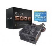 Fonte EVGA 500W ATX 12V 80 Plus Bronze PFC Ativo Eficiência 85% Bivolt Automatico