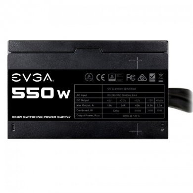 EVGA Fonte 550W Reais ATX PFC Ativo