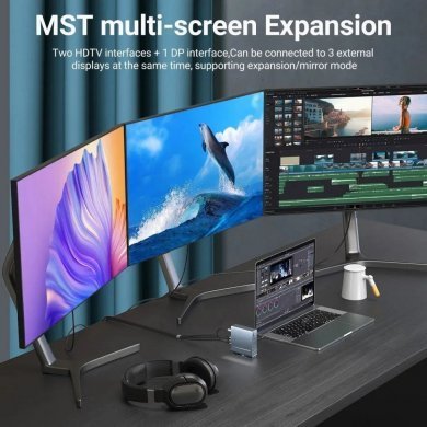 101150001 Docking station 15 in 1 para PC, MAC e Android