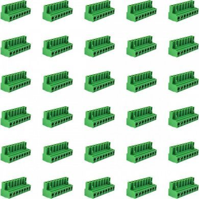 10119045 30x borne fêmea 8 vias passo 5.08mm verde