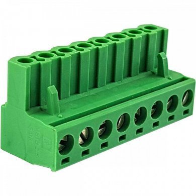 30x borne fêmea 8 vias passo 5.08mm verde