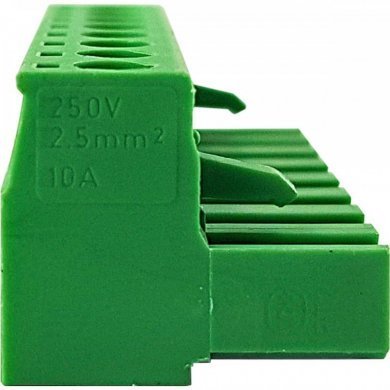 30x borne fêmea 8 vias passo 5.08mm verde