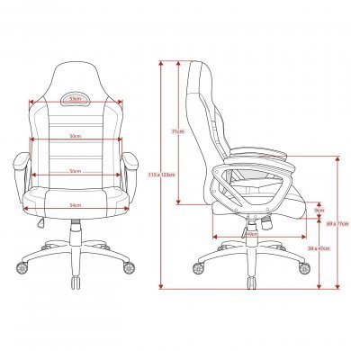 10177-6 DT3 Sports Cadeira Gamer GTX Orange