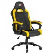 DT3 Sports Cadeira Gamer GTX V2 yellow 120 kg função rocking 12 graus giro 360 graus
