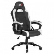 DT3 Sports Cadeira Gamer GTX White 120 kg função rocking 12 graus giro 360 graus