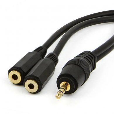 101.0001.00107 Cabo duplicador P2 S 3.5mm estéreo 2x Jack J2 ST