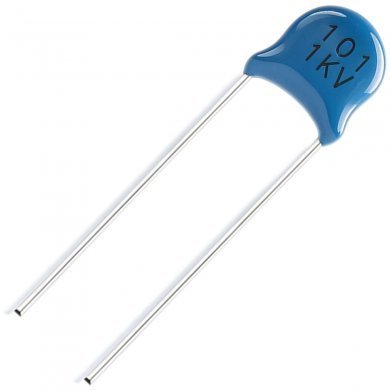 101-1KV-KIT20 Capacitor cerâmico 100pF 1kV 5mm (kit 20x)