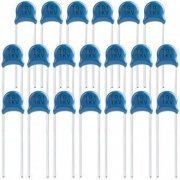 Capacitor cerâmico 100pF 1kV 5mm (kit 20x) 
