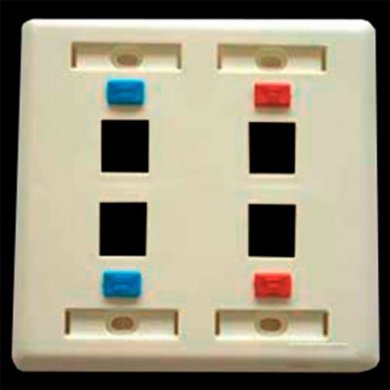 10222 ESPELHO 4X4 4 SAIDAS BRANCO PARA RJ