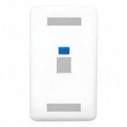 Sollan espelho 4x2 1 saída para keystone branco compatível com keystones RJ45, RJ11, USB e HDMI