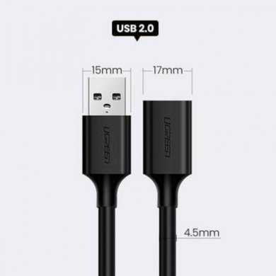 UGREEN Extensão USB 2.0 para USB Fêmea  1m