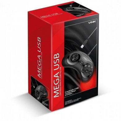 107481 Vinik Controle Mega 6 Botões USB para PC ou MAC