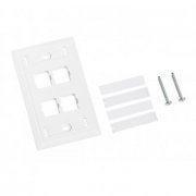 Commscope Espelho 4x2 4P Sistimax branco (caixa com 25 espelhos)