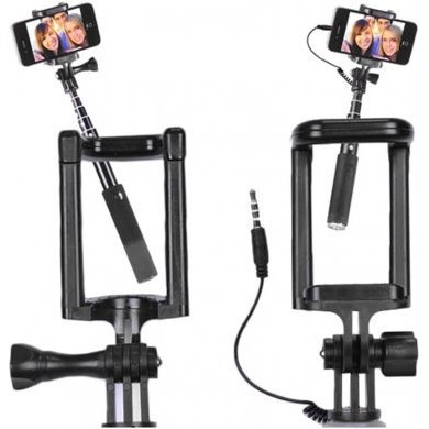 1094130 Sunpak 3 bastões SelfieStick p/ smartphone cameras