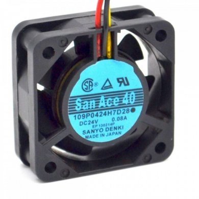 109P0424H7D28 Sanyo Cooler 24V 0.08A San Ace 40x40x15mm 3 fios