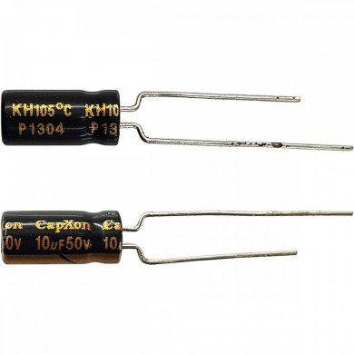Kit 50x capacitor eletrolitico 10uf 50V