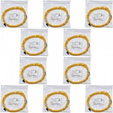 10X033040400237 10x Cordão Optico Simplex Monomodo LC-PC/LC-PC 5 metros