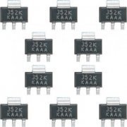 10x Regulador LDO 5V 50mA LM2936M-5.0 SOT223-4 marcação no componente: 352K XAAA