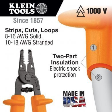 11049-INS Klein Tools Alicate de corte e Decapador