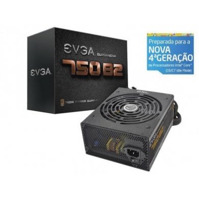 110-B2-0750-VR Fonte EVGA 750W B2 ATX 12V 80Plus Bronze