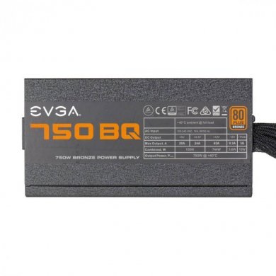 110-BQ-0750-V1 EVGA Fonte 750w BQ 80 Plus Bronze