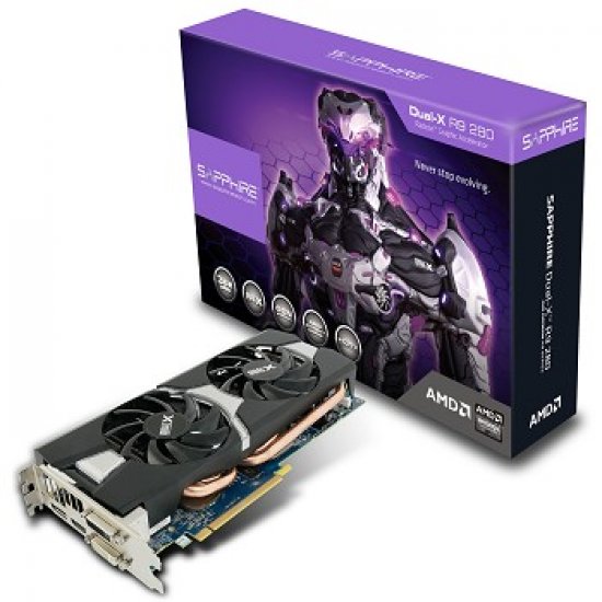 Sapphire Dual-X R9 280 グラフィックボード 11230-00-20G Placa de Vídeo Sapphire R9 280 Dual X