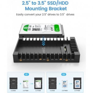 ORICO ADAPTADOR DE BAIA PARA SSD 2.5 PARA 3.5