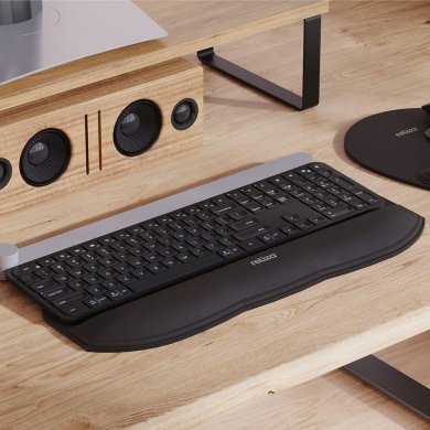 Reliza descanso ergonômico Confort para teclado preto