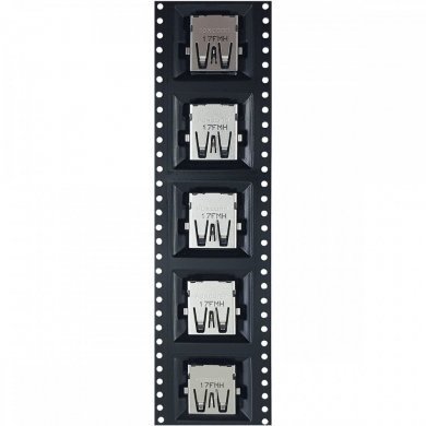 Conector USB 2.0 4 pinos R/A fêmea (Kit 5x)