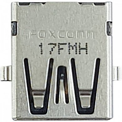 Conector USB 2.0 4 pinos R/A fêmea (Kit 5x)