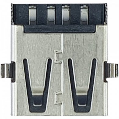 Conector USB 2.0 4 pinos R/A fêmea (Kit 5x)