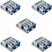 Conector USB 3.0 9 pinos 0.2CH fêmea (Kit 5x) Kit com 5 unidades
