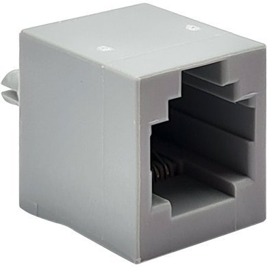 12014-004015RR 20x conector de Rede RJ45 vertical PCB de 4 pinos 6Bit cinza