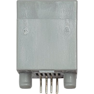 12014-004015RR 20x conector de Rede RJ45 vertical PCB de 4 pinos 6Bit cinza
