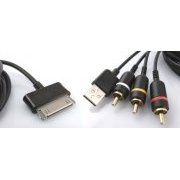 Cabo USB TV/AV Composite Samsung Galaxy Table P1000 - OEM Cor Branco