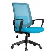 DT3 Cadeira Verana V2 Azul Suporte até 110kg, Encosto Mesh altamente elástico, Base de nylon com certificação BIFMA
