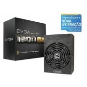 Fonte EVGA 1300W G2 ATX 12V 80Plus Gold Eficiência 90%, ATX de 24 pinos, EPS (CPU), PCI-e, SATA, Quatro-Pin Pe