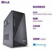 Skul Computador Business B300 Intel Core I5 9400 2.90GHZ 8GB DDR4 SSD 240GB Fonte 300W Windows 10 PRO