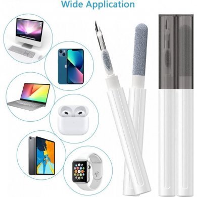 Caneta limpeza de fones de ouvido bluetooth preta