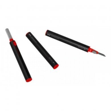 12674-PRETO Caneta limpeza de fones de ouvido bluetooth preta