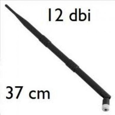 Antena Omnidirecional 2.4Ghz 12dBi 37cm WiFi Booster conector SMA
