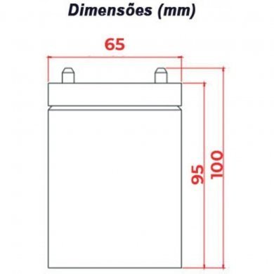 12MVA-7 Moura Clean bateria estacionaria no-break 12V 7Ah
