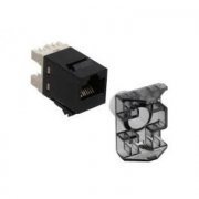COMMSCOPE AMP keystone RJ45 CAT6 SL preto para painéis frontais e painéis da serie tipo montagem