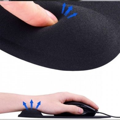 13859-AZUL Mousepad ergonômico com apoio de pulso em gel