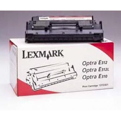 13T0301 Toner Lexmark Preto 13T0301 para Optra E310 e 312, rendimento de 
