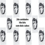 Kit 20x cabo SATA3 6GBs original ASUS 40cm com trava SATA3 mas é compativel tambem com SATA1 SATA2 para HD/SSD